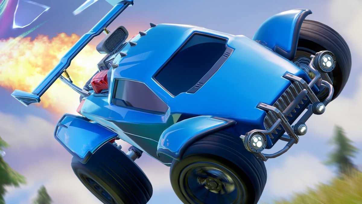 Octane car from Rocket League in Fortnite
